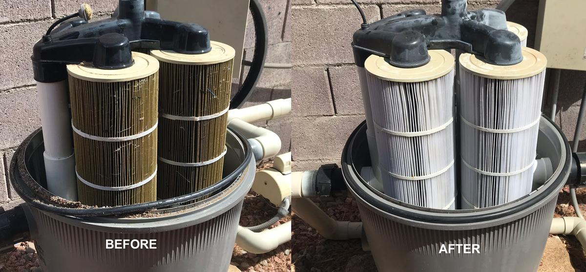 Pool filter cleaning in Las Vegas, NV