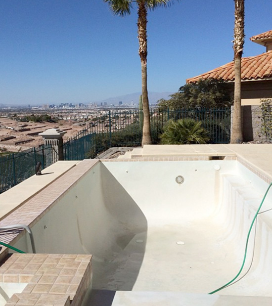 Pool drain services in Las Vegas.