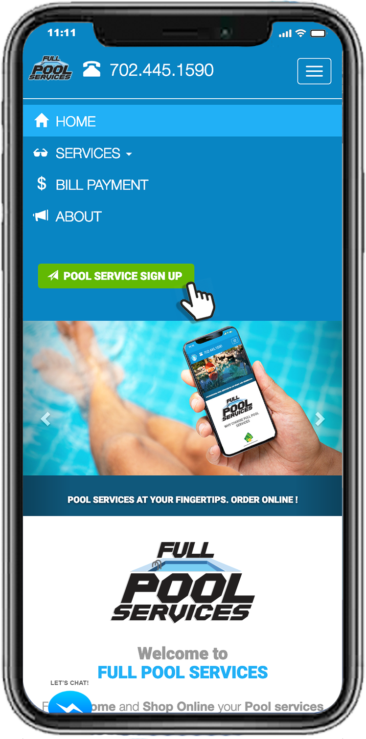 Pool service email report in las vegas